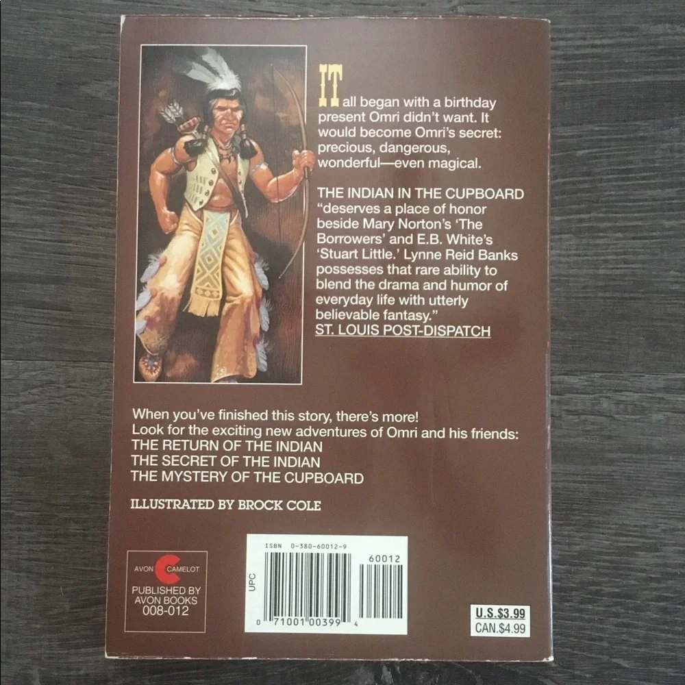 Indian in the Cupboard book - Picture 2 of 2